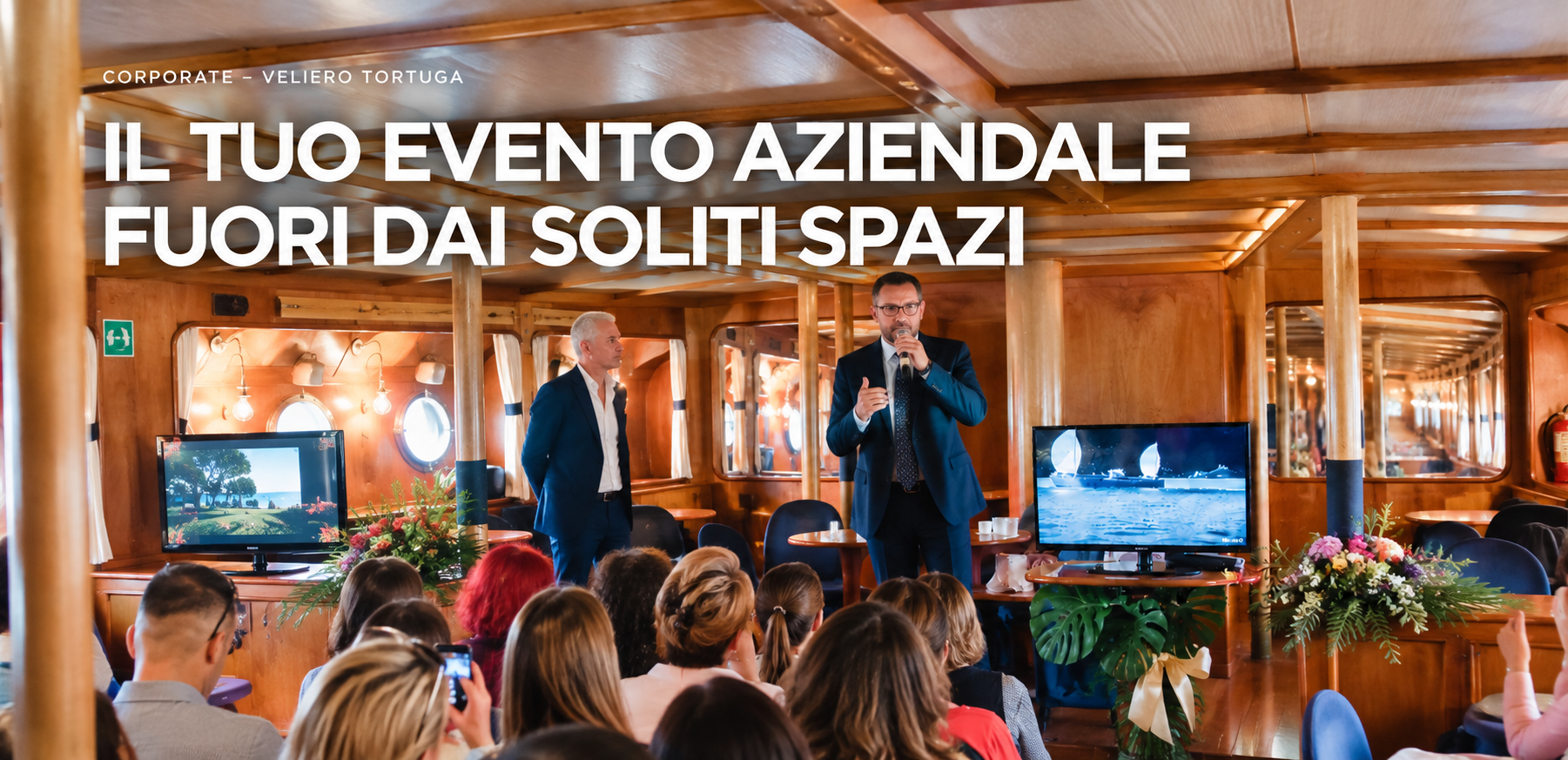 Evento corporate a bordo del Veliero Tortuga